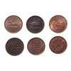 Image 2 : HARD TIMES TOKENS.  Running Boar.  HT#9;  Daniel Webster.  HT#16 & HT#18, 1…