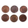 Image 2 : HARD TIMES TOKENS.  Running Boar.  HT#9;  Daniel Webster.  HT#16 & HT#18, 1…