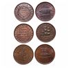 Image 2 : HARD TIMES TOKENS.  Running Boar.  HT#9;  Daniel Webster.  HT#16 & HT18, 18…
