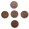Image 1 : HARD TIMES TOKENS.  Daniel Webster. 1841.  HT#18. (3 pcs.);  Illustrious Pr…