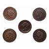 Image 2 : HARD TIMES TOKENS.  Liberty-Not-One Cent.  HT#35.  Fine+;  HT#36.  Fine;  H…