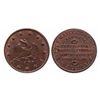 Image 1 : HARD TIMES TOKENS.  S. Maycock & Co.  1837.  HT#290.  Unc.  25% luster.
