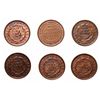 Image 1 : HARD TIMES TOKENS.  New York.  Merchants Exchange.  HT#293. (5 pcs.);  HT#2…