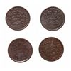 Image 1 : Half Cents.  1804, Plain 4. Stemless wreath;  1806, Large 6, stemless wreat…