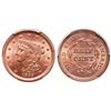 Image 1 : Half Cent.  1855.  PCGS graded Mint State-65. Red.  90+% red luster.