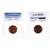 Image 1 : Half Cent.  1857.  PCGS graded Mint State-63. Red-Brown.  40% red luster.