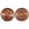 Image 1 : Large Cent.  1820. Large Date. Flat top 2.  PCGS graded Mint State-63, Red-…