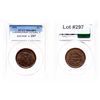 Image 1 : Large Cent.  1851.  PCGS graded Mint State-64. Brown.