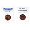Image 1 : Large Cent.  1852.  PCGS graded Mint State-63. Brown.