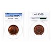 Image 1 : Large Cent.  1854.  PCGS graded Mint State-64, Red-Brown.  35% red luster.