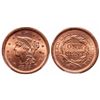 Image 1 : Large Cent.  1856. Slanted 5.  PCGS graded Mint State-64, Red.  80%+ red lu…