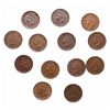 Image 1 : ONE Cent.  1866, 1868, 1869, 1871, 1872, 1878.  All Fine-12 to Fine-15;  18…