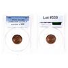 Image 1 : Indian Head Cent.  1901.  PCGS graded Mint State-64. Brown.  25% red luster…