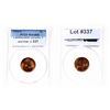 Image 1 : Lincoln Cent.  1910-S.  PCGS graded Mint State-64. Red-Brown.  60% red.