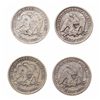 Image 2 : Liberty Seated Half Dollar.  1858, 1858-O.  Both Fine-12 or better;  1871-S…