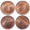 Image 1 : Victorian Large Cent Pair.  1882-H. Obv. port. #1.  ICCS Mint State-65. Red…