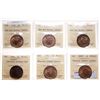 Image 1 : 1882-H.  Obv. port. #2.  ICCS Mint State-63. Red.  75% even red gold luster…