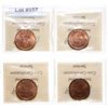 Image 2 : 1884. Obverse port. #2.  ICCS Mint State-64. Red.  75% even red-gold luster…