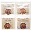 Image 1 : 1884. Obverse port. #2.  ICCS Mint State-64. Red.  85% even red-gold luster…