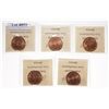Image 2 : 1887.  ICCS Mint State-65. Red.  90% or more red luster.  Lot of five (5) g…