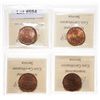 Image 2 : 1890-H.  ICCS Mint State-64. Red. 85% even red-orange luster;  1891. Large …