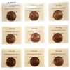 Image 2 : 1900-H.  ICCS Mint State-64. Red.  90% even red-orange luster.  Lot of nine…
