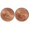 Image 1 : 1906.  ICCS Mint State-66. Red.  95% even red-orange luster.