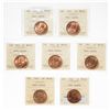 Image 1 : 1908.  ICCS Mint State-65. Red.  90% even red-orange luster;  1910.  ICCS M…