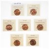 Image 2 : 1908.  ICCS Mint State-65. Red.  90% even red-orange luster;  1910.  ICCS M…