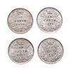 Image 2 : Ten Cents. 1858, 1894, Obv. port. #5. Both Extra Fine-40; 1888, 1891, 22 Lv…