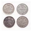 Image 2 : Ten Cents. 1872-H. A. Good-2; 1875-H, 1883-H. Both Good-4. 1884. VG-8. Lot …