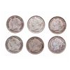 Image 1 : Ten Cents. 1885. Good-4 to VG-10. (4 pcs.); 1885. Fine-15; 1891, 21 Lvs. VF…