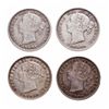 Image 1 : Twenty Cents.  1858. Good-6;  VG-8;  Fine-12;  Very Fine-30.  Coinage align…