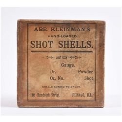 Abe Kleinman's Hand-Loaded Shot Shells Box.