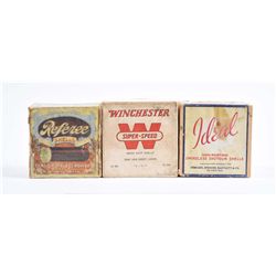 Lot of 3: Shot Shell Boxes.