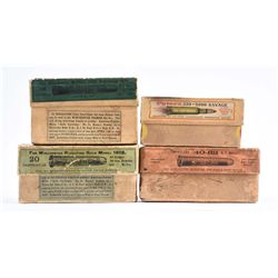 Lot of 4: Two-Piece Ammo Boxes.