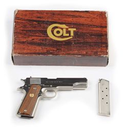 Colt Factory Nickel 1911 Semi-Automatic Pistol**