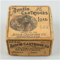 Austin Cartridges Co. 16 Ga. Shot Shell Box.
