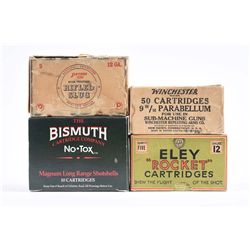 Lot of 4: Cartridge Boxes.