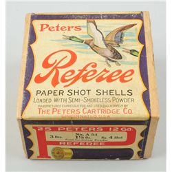 Peters 12 Gauge Referee Shot Shell Box.