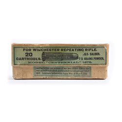 Winchester Full and Correct Box of .45-75 Ammo.