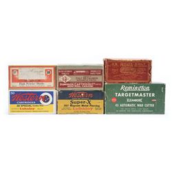 Lot of 6: Full Boxes of Pistol Cartridges.