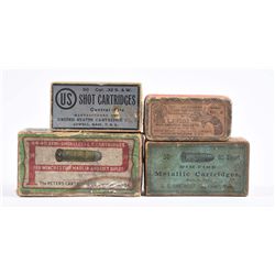 Lot of 4: Shot Shell Boxes.