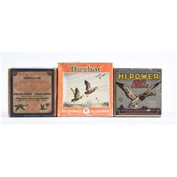 Lot of 3: Shot Shell Boxes.