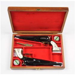 Cased Pair of MIB Navy Arms 1858 Revolvers.