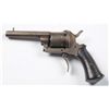 Image 2 : Belgium Folding Trigger Pinfire Revolver.