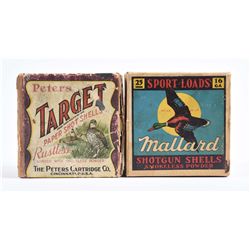 Lot of 2: Shot Gun Shell Boxes.