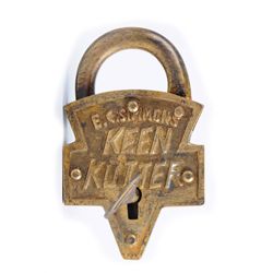 Keen Kutter Lock and Key.