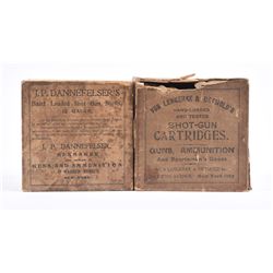 Lot of 2: Hand Load Shot Shell 12 Ga. Boxes.