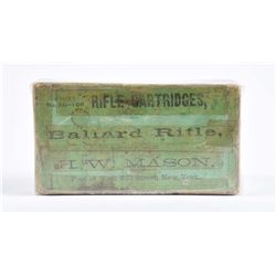 H.W. Mason Full Box of .38 Rim Fire Ammo.